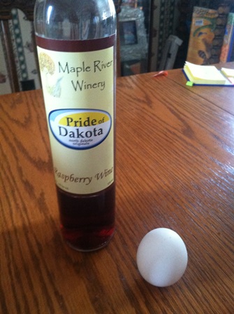raspberry wine bottle